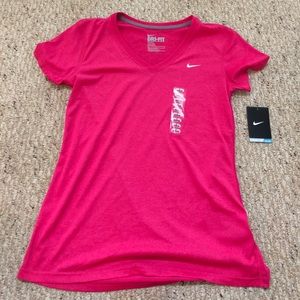 Pink Nike workout shirt